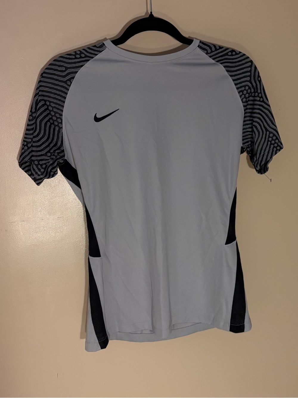 Nike Gray Dri-FIT Short Sleeve Tee with Black Accents